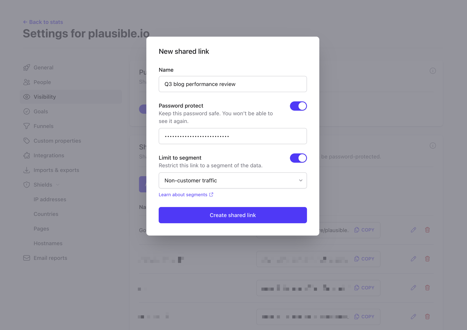 share stats with collaborators