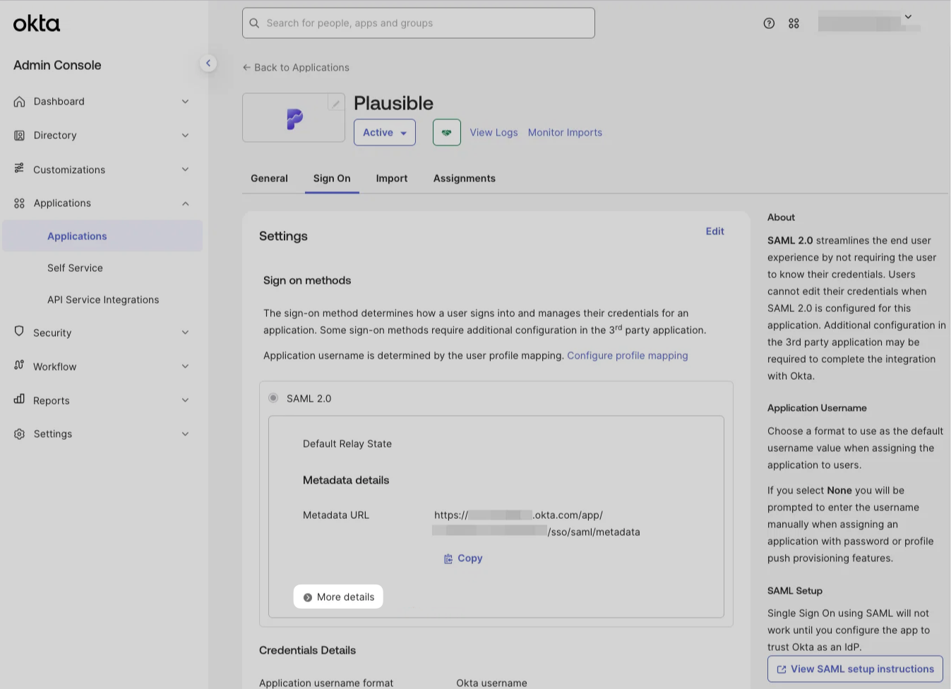 Okta app overview