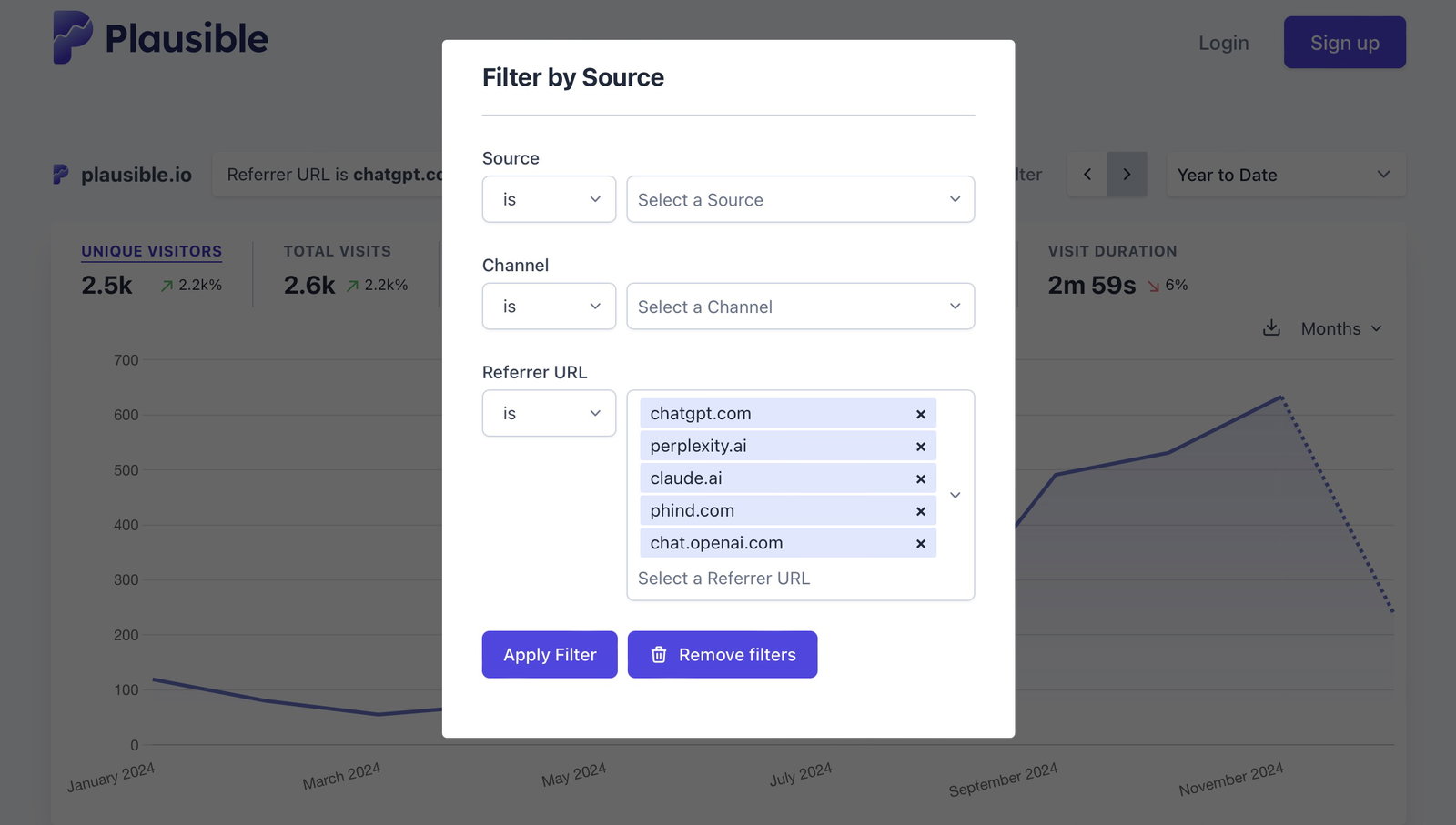 filter by source filter by source